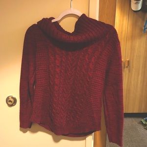 Red-Knit Sweater